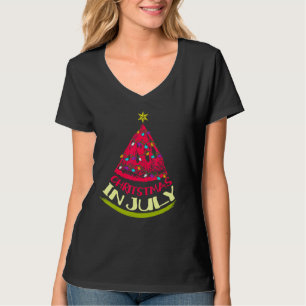 Christmas In July Watermelon Slice Christmas In Ju T-Shirt