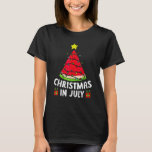 Christmas In July Watermelon Summer Vacation Beach T-Shirt<br><div class="desc">Christmas In July Watermelon Summer Vacation Beach</div>