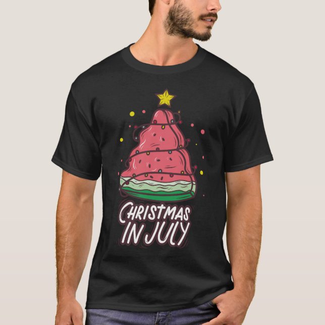 christmas in july watermelon T-Shirt (Front)