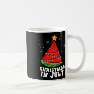 Christmas In July Watermelon Tree Summer Vacation  Coffee Mug