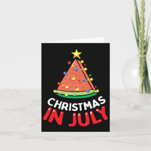 Christmas In July Watermelon Xmas Tree Men Women K Card