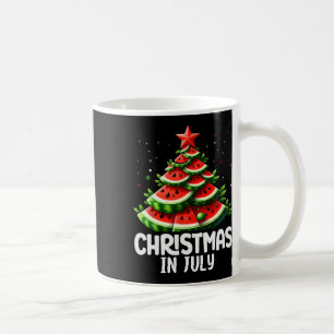 Christmas In July Watermelon Xmas Tree Mens Womens Coffee Mug