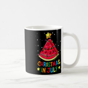Christmas In July Watermelon Xmas Tree Summer Men Coffee Mug