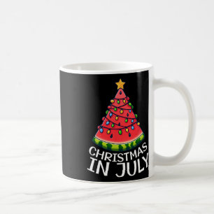 Christmas In July Watermelon Xmas Tree Summer Men Coffee Mug