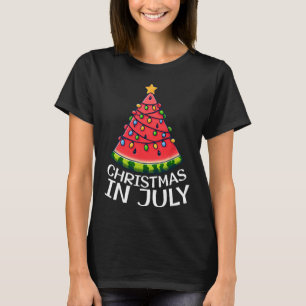 Christmas In July Watermelon Xmas Tree Summer Men  T-Shirt