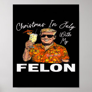 Christmas-in-july-with-my-felon-trump-2024-summer- Poster