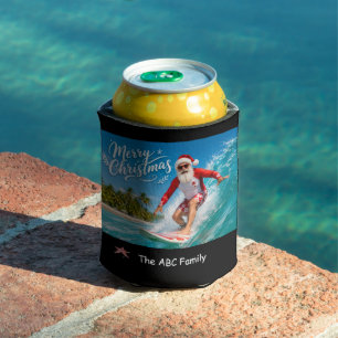 Christmas in July with SANTA CLAUS Can Cooler