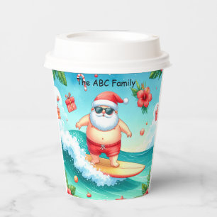 Christmas in July with SANTA CLAUS Paper Cups