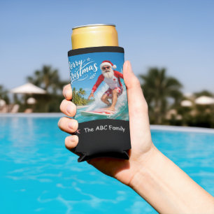 Christmas in July with SANTA CLAUS Seltzer Can Cooler