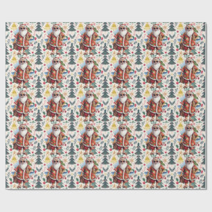 Christmas in July with SANTA CLAUS  Wrapping Paper