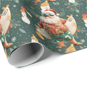 Christmas in July with SANTA CLAUS  Wrapping Paper