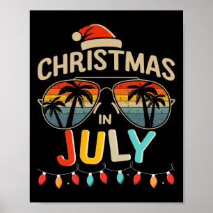 Christmas In July With Vintage Sungles For Summer  Poster