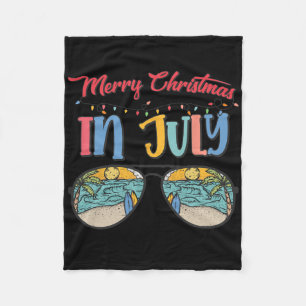 Christmas In July Xmas Summer Men Women Kids Fleece Blanket