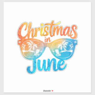 Christmas In June Sunglasses Funny Summer Vacation