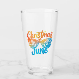 Christmas In June Sunglasses Funny Summer Vacation Glass