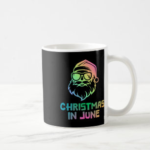 Christmas In June With Santa Funny Summer Holiday Coffee Mug
