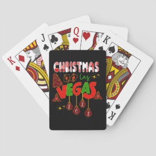 Christmas in Las Vegas Group Matching Typographic Playing Cards