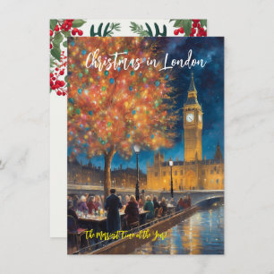 "Christmas In London" Greeting Card