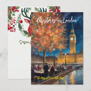 "Christmas In London" Greeting Card