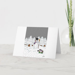 Christmas in Magic Tree Wood Holiday Card
