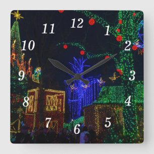 Christmas In Midtown Wall Clock