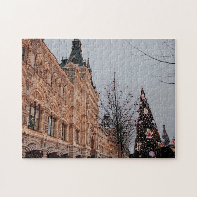 Christmas in moscow jigsaw puzzle (Horizontal)
