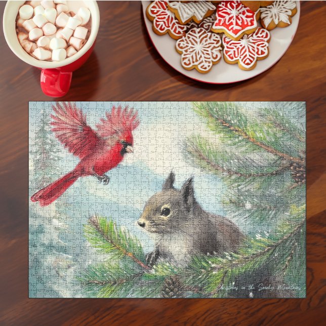 Christmas in NC-All Proceeds to Hurricane Helene Jigsaw Puzzle (A fun holiday project for the family that will support victims of Hurricanes Helene & Milton.)