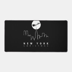 Christmas in New York City Desk Mat