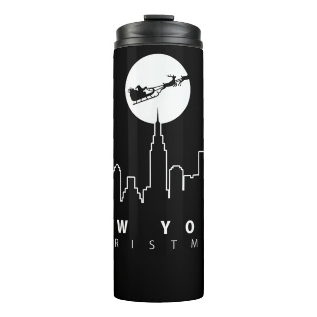 Christmas in New York City Thermal Tumbler (Front)