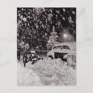 Christmas in New York City Vintage 1950s Holiday Postcard