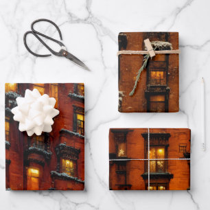 Christmas in New York Gift Paper Set