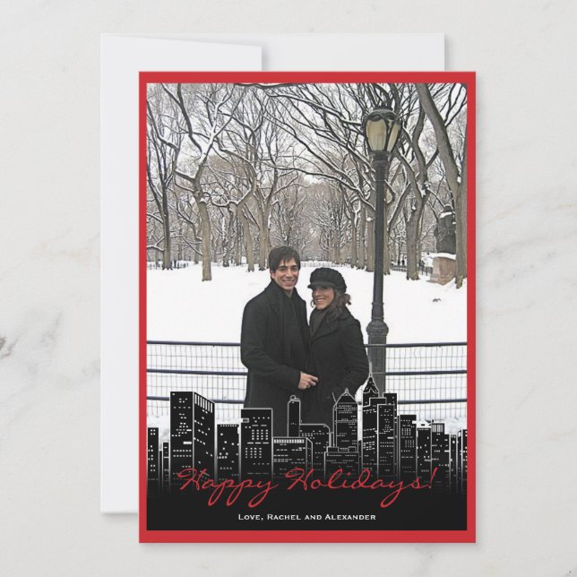 Christmas in New York Photo Card (Front)