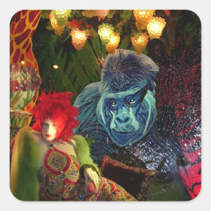 Christmas in New York Square Sticker