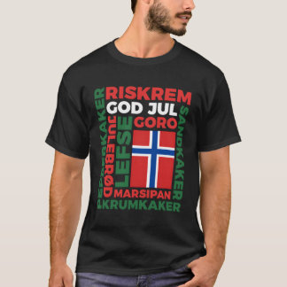 Christmas In Norway Long Sleeve Shirt God Jul Nors