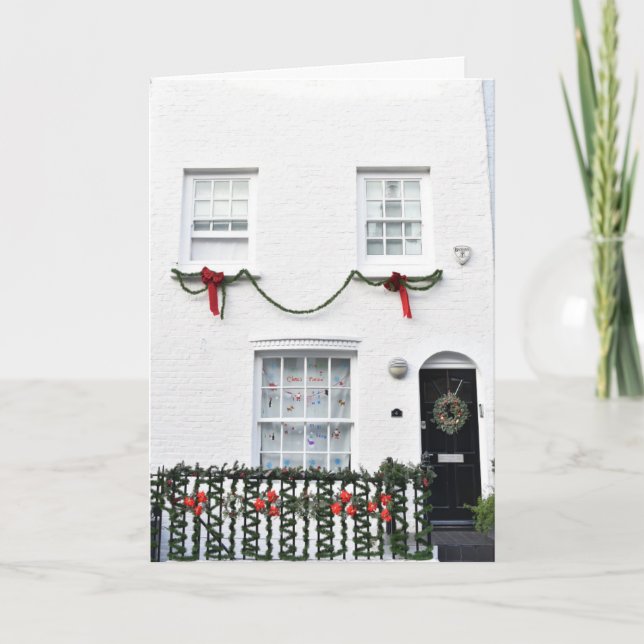 Christmas in Notting Hill London UK Photography Card (Front)