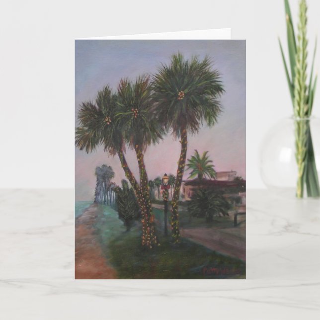 CHRISTMAS IN OLD FLORIDA Greeting Card (Front)