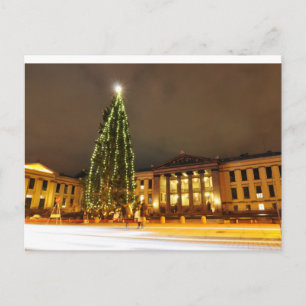 Christmas in Oslo, Norway Holiday Postcard