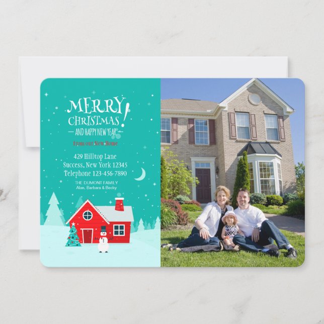 Christmas in our New Home Holiday Photo Card (Front)