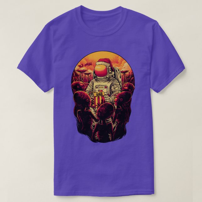 Christmas in Outer Space T-Shirt (Design Front)