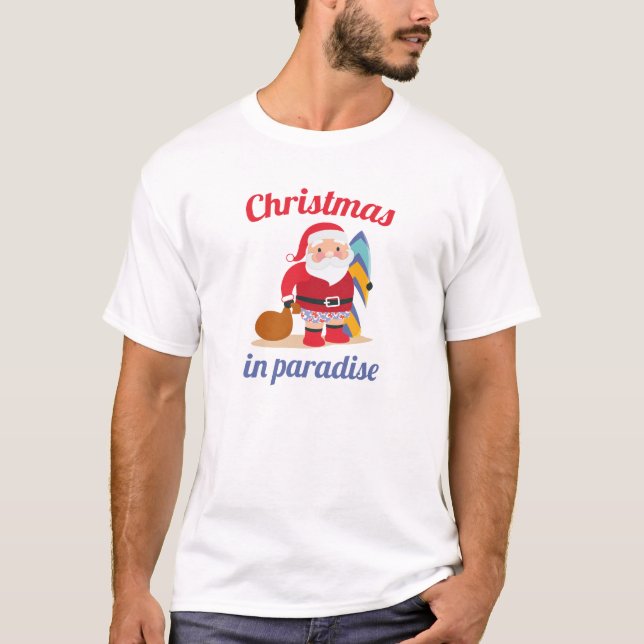 Christmas In Paradise T-Shirt (Front)