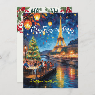 "Christmas In Paris" Greeting Card