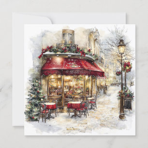 Christmas In Paris Holiday Card