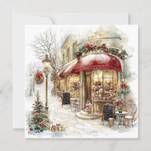 Christmas In Paris Holiday Card
