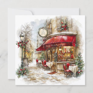 Christmas In Paris Holiday Card