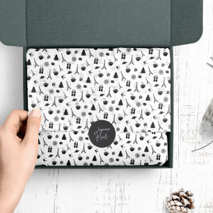 Christmas in Paris   Patterned Tissue Paper