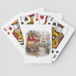 Christmas In Paris Playing Cards