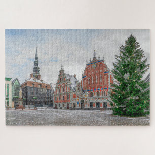 Christmas in Riga Latvia Jigsaw Puzzle