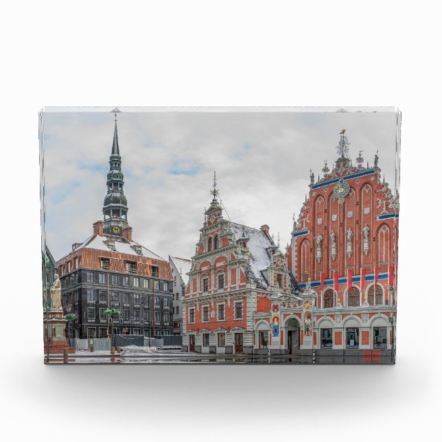 Christmas in Riga Latvia Photo Block (Front)