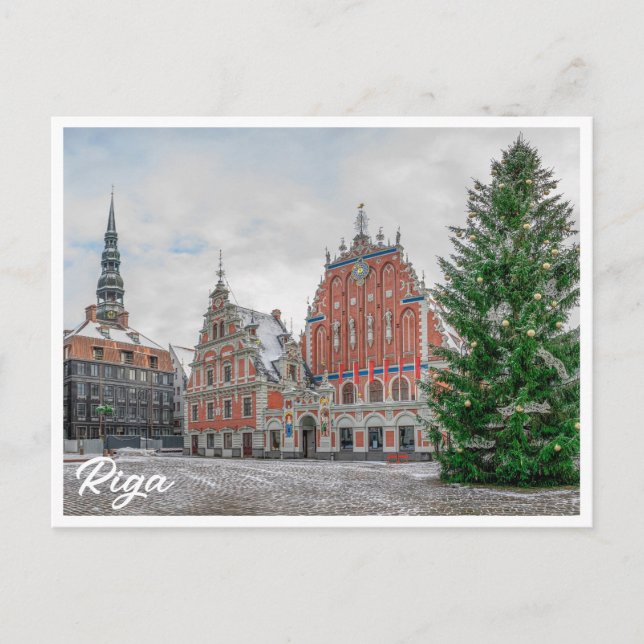 Christmas in Riga Latvia Postcard (Front)