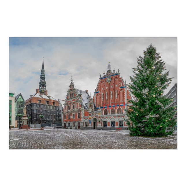 Christmas in Riga Latvia Poster (Front)